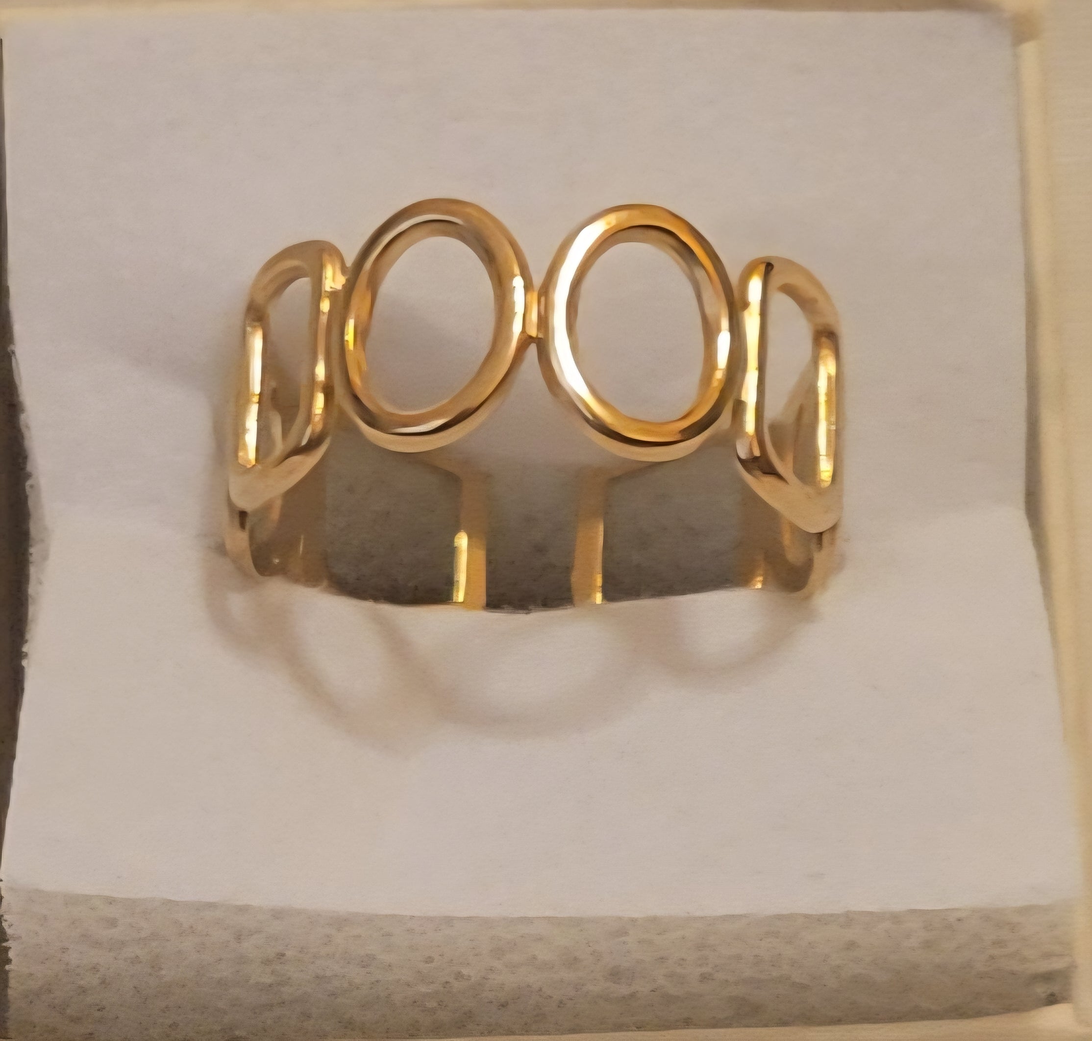 Geometric Open Ring - Stainless Steel Fashion Ring