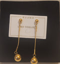 Stainless Steel Ball Earrings - Gold Plated Stud Earrings