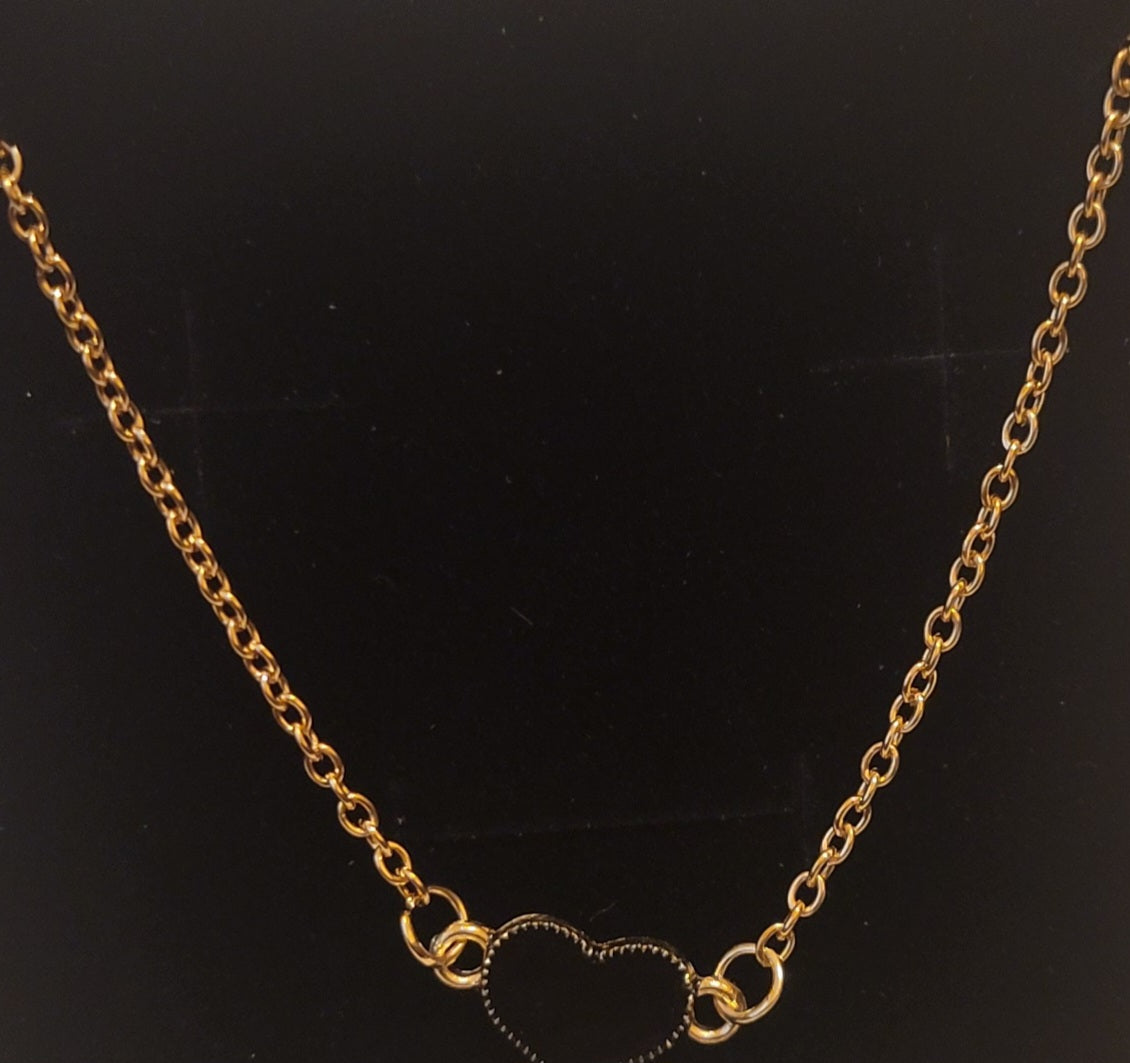 Heart Charm Bracelet - Gold Plated Alloy Fashion Bracelet